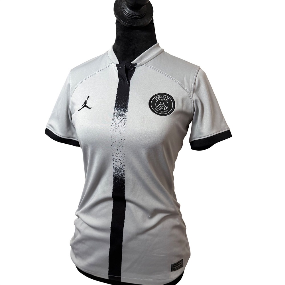Jordan x PSG 2022/23 Stadium Jersey 'Grey Black' DJ7780-078 Women's Size XS